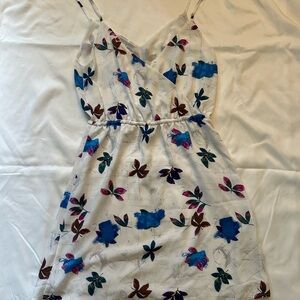 LIKE NEW- Aritzia Babaron Floral Print Spaghetti Strap Dress